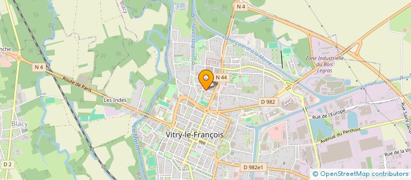 localisation de l'entreprise MONSIEUR ERIC MARLIERE à VITRY-LE-FRANCOIS
