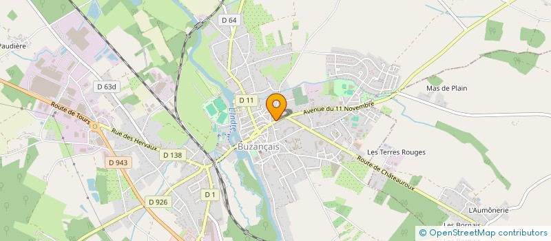 localisation de l'entreprise MONSIEUR ERIC MARONE à BUZANCAIS