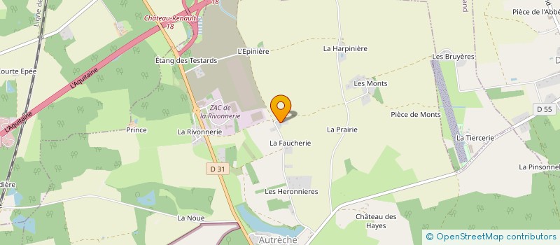 localisation de l'entreprise MONSIEUR ERIC MARRIE  AUTRECHE