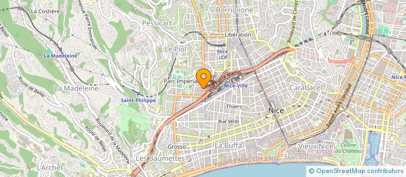 localisation de l'entreprise MONSIEUR ERIC MARTAGUET à NICE