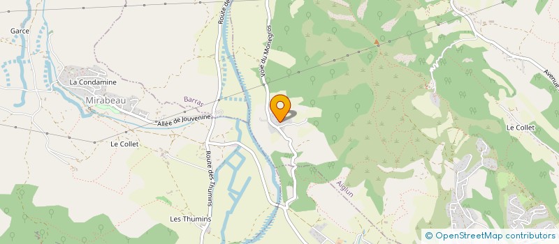 localisation de l'entreprise MONSIEUR ERIC MARTIN  AIGLUN