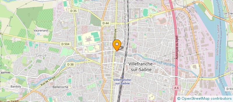 localisation de l'entreprise MONSIEUR ERIC MARTIN  BEAUJEU