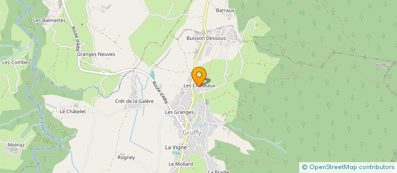 localisation de l'entreprise MONSIEUR ERIC MARTIN à GRUFFY