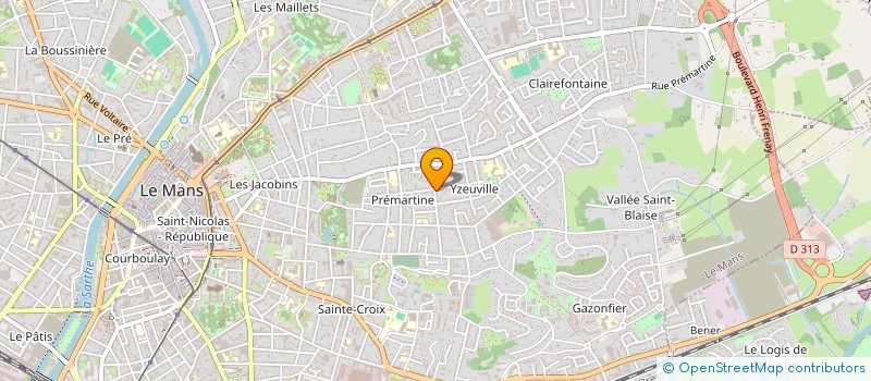 localisation de l'entreprise MONSIEUR ERIC MARTIN  LE MANS