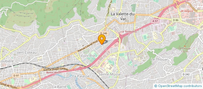 localisation de l'entreprise MONSIEUR ERIC MARTINET à TOULON