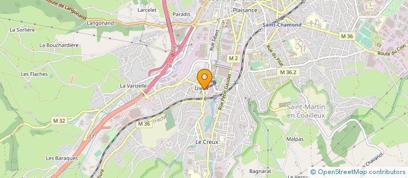 localisation de l'entreprise MONSIEUR ERIC MARTINET à SAINT-CHAMOND