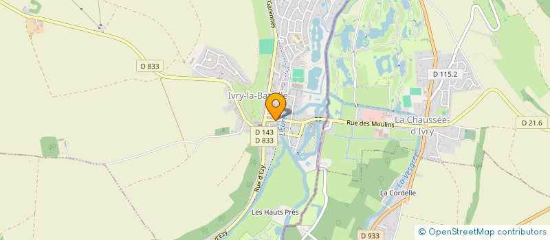 localisation de l'entreprise MONSIEUR ERIC MARTY  IVRY-LA-BATAILLE