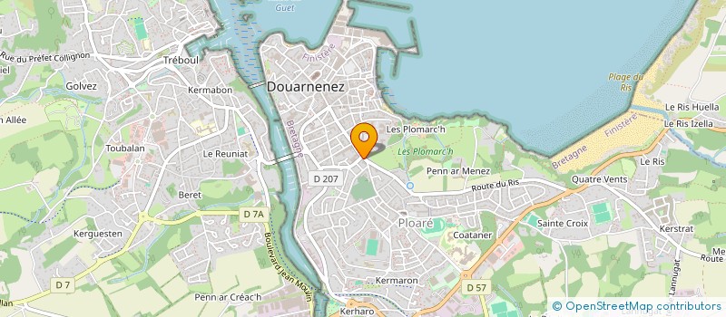 localisation de l'entreprise MONSIEUR ERIC MARZIN à DOUARNENEZ