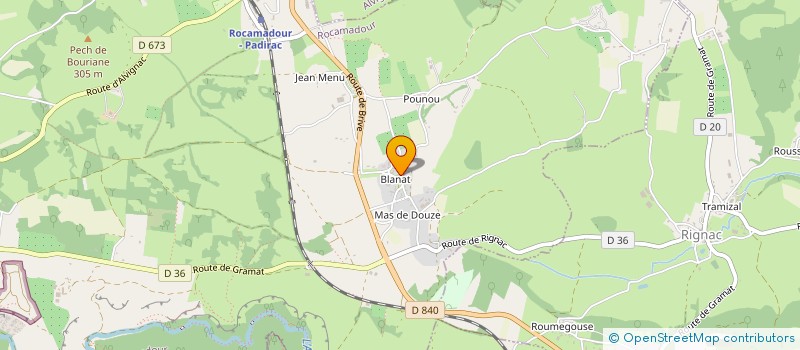 localisation de l'entreprise MONSIEUR ERIC MASMAYOUX  ROCAMADOUR