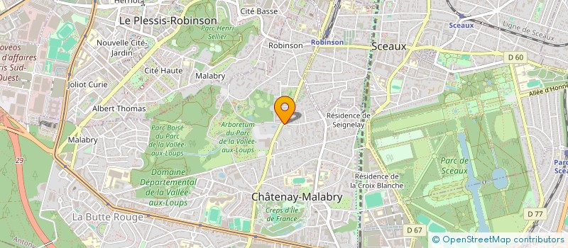 localisation de l'entreprise MONSIEUR ERIC MASSIMELLI  CHATENAY-MALABRY