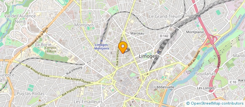 localisation de l'entreprise MONSIEUR ERIC MATHEY à LIMOGES