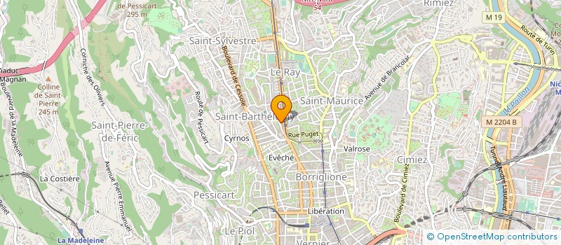 localisation de l'entreprise MONSIEUR ERIC MATHIEU à NICE