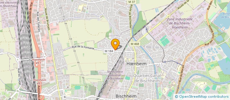 localisation de l'entreprise MONSIEUR ERIC MATT  HNHEIM