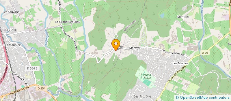 localisation de l'entreprise MONSIEUR ERIC MAUBLANC  SOLLIES-TOUCAS