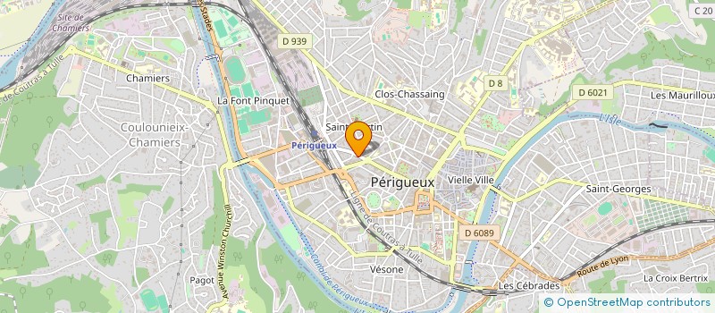 localisation de l'entreprise MONSIEUR ERIC MAUROUX  PERIGUEUX