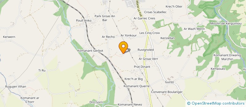 localisation de l'entreprise MONSIEUR ERIC MEHAT  PLOUBEZRE