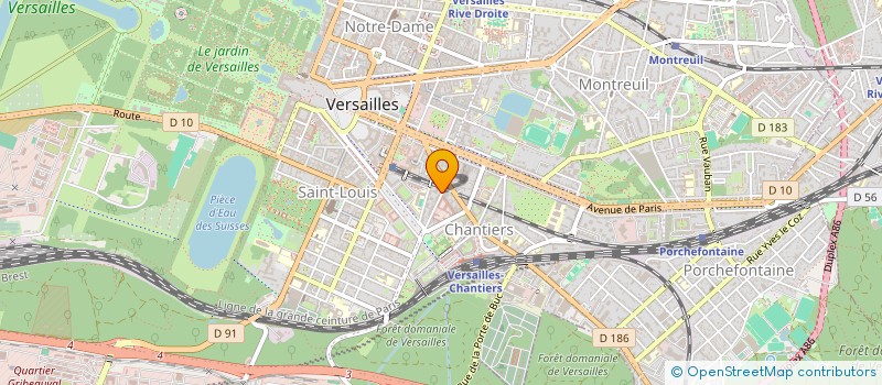 localisation de l'entreprise MONSIEUR ERIC MENARD à VERSAILLES