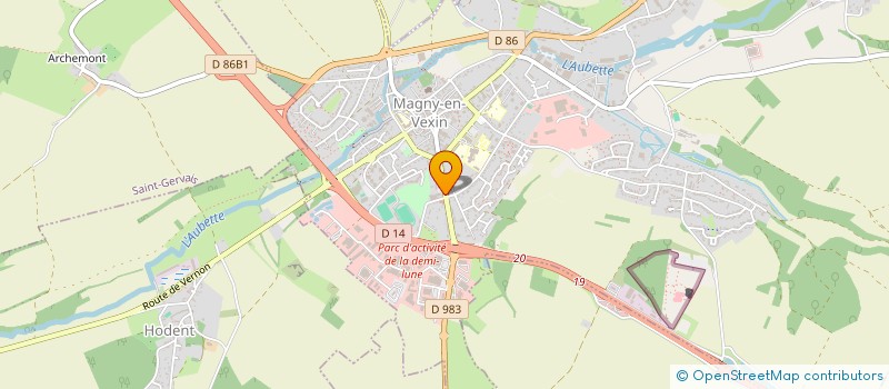 localisation de l'entreprise MONSIEUR ERIC MENARD  MAGNY-EN-VEXIN