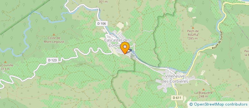 localisation de l'entreprise MONSIEUR ERIC MENGUAL  ALBAS