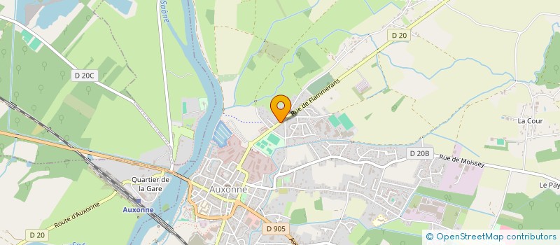 localisation de l'entreprise MONSIEUR ERIC MENSAH  AUXONNE