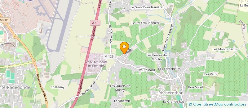 localisation de l'entreprise MONSIEUR ERIC MENUDET  ROCHECORBON