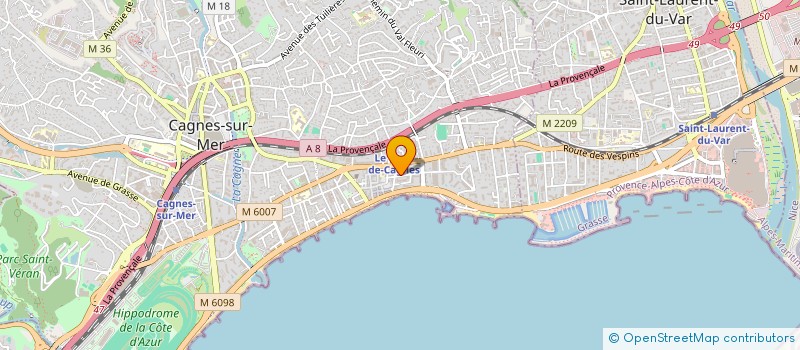 localisation de l'entreprise MONSIEUR ERIC MERABTINE  CAGNES-SUR-MER