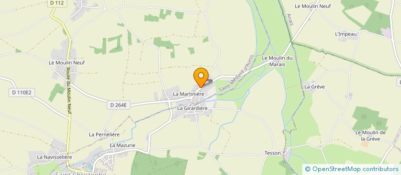 localisation de l'entreprise MONSIEUR ERIC MERCIER  SAINT-MEDARD-D AUNIS