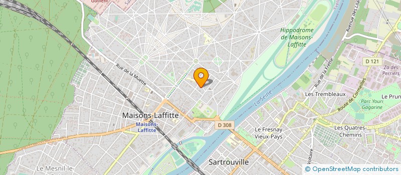 localisation de l'entreprise MONSIEUR ERIC MERCIER à MAISONS-LAFFITTE