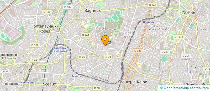 localisation de l'entreprise MONSIEUR ERIC MERCIER à BAGNEUX
