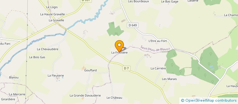 localisation de l'entreprise MONSIEUR ERIC MERIZETTE à SAINT-JOUIN-DE-BLAVOU