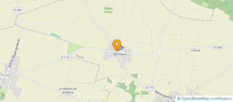 localisation de l'entreprise MONSIEUR ERIC MERLETTE  THAIRE