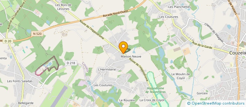 localisation de l'entreprise MONSIEUR ERIC MESEGUER à COUZEIX