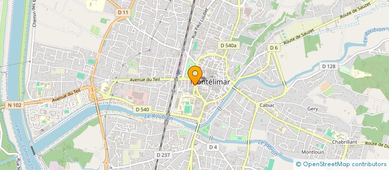 localisation de l'entreprise MONSIEUR ERIC MESSIEZ-POCHE à MONTELIMAR