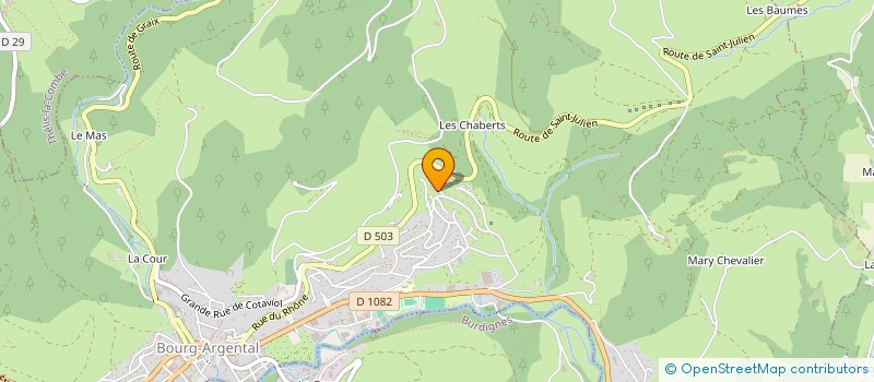 localisation de l'entreprise MONSIEUR ERIC MESSIN  BOURG-ARGENTAL