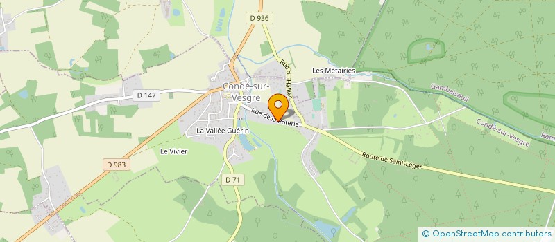 localisation de l'entreprise MONSIEUR ERIC METAIS à CONDE-SUR-VESGRE