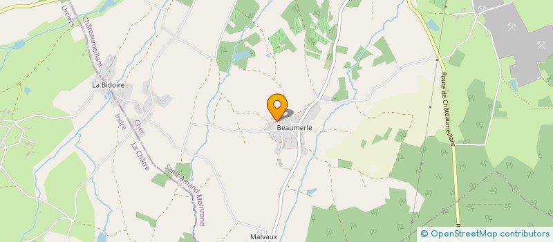 localisation de l'entreprise MONSIEUR ERIC METZINGER  CHATEAUMEILLANT