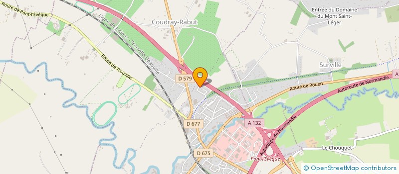 localisation de l'entreprise MONSIEUR ERIC MEUDIC  PONT L'EVEQUE