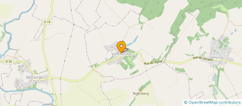 localisation de l'entreprise MONSIEUR ERIC MEUNIER  BETTANGE