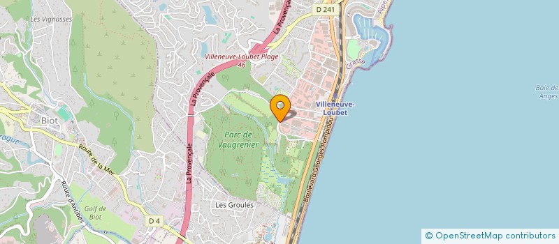 localisation de l'entreprise MONSIEUR ERIC MEUNIER  VILLENEUVE-LOUBET