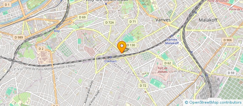 localisation de l'entreprise MONSIEUR ERIC MEVOLHON à CLAMART