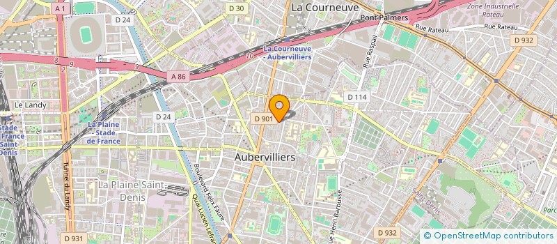 localisation de l'entreprise MONSIEUR ERIC MEYER à AUBERVILLIERS