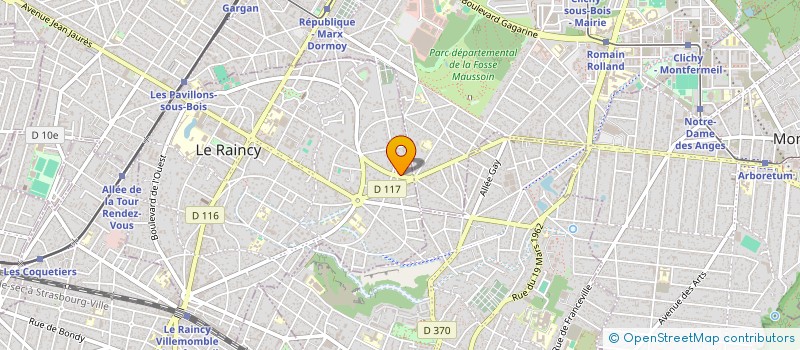 localisation de l'entreprise MONSIEUR ERIC MEZIERE  LE RAINCY