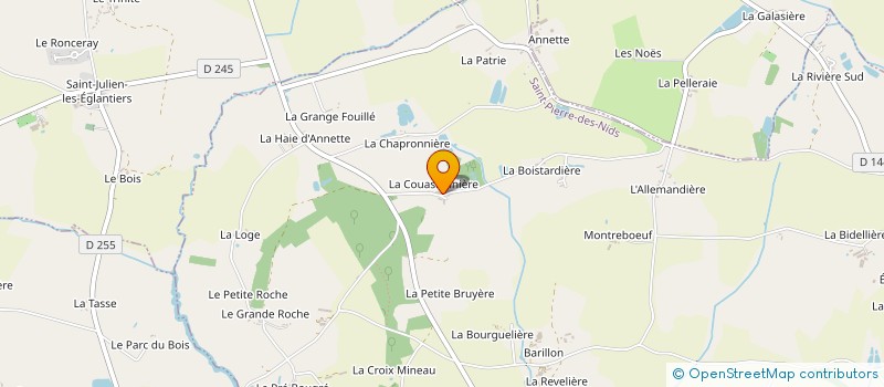 localisation de l'entreprise MONSIEUR ERIC MEZIERES  SAINT-PIERRE-DES-NIDS