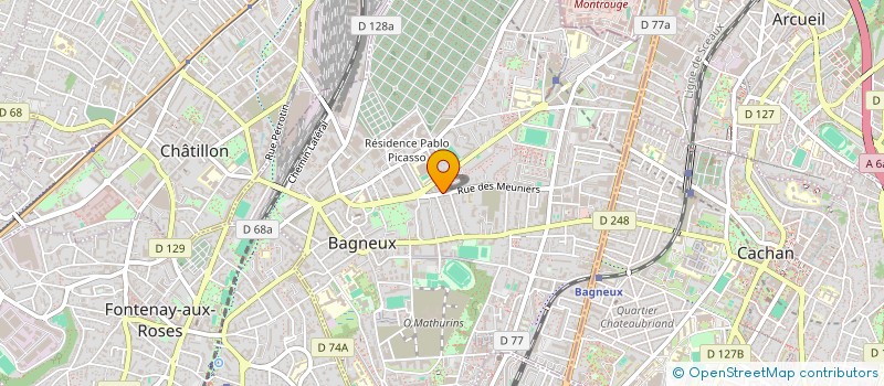 localisation de l'entreprise MONSIEUR ERIC MICHARD à BAGNEUX
