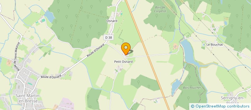 localisation de l'entreprise MONSIEUR ERIC MICHAUDET  SAINT-MARTIN-EN-BRESSE