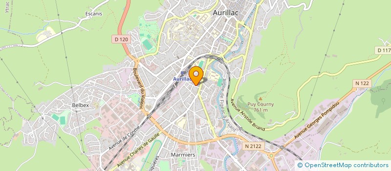 localisation de l'entreprise MONSIEUR ERIC MICHEL FORTIER à AURILLAC