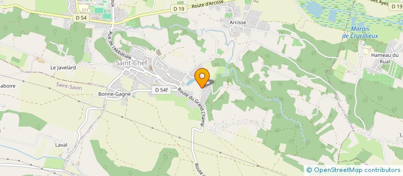 localisation de l'entreprise MONSIEUR ERIC MICHELON  SAINT-CHEF