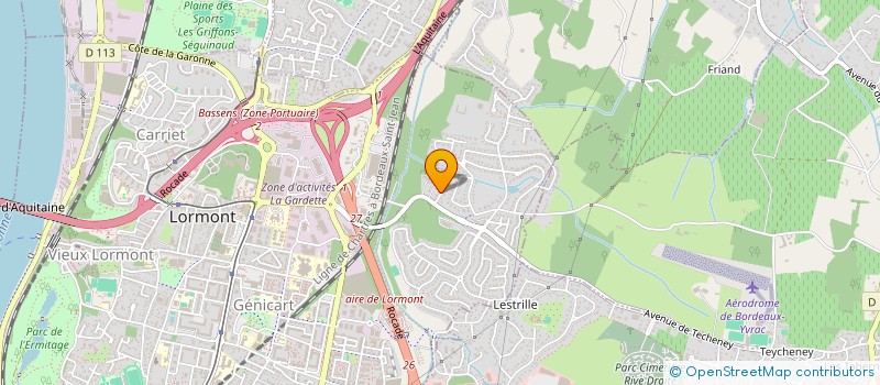 localisation de l'entreprise MONSIEUR ERIC MICOULEAU  LORMONT