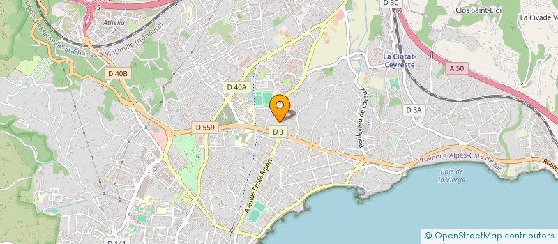 localisation de l'entreprise MONSIEUR ERIC MILLIARD à LA CIOTAT
