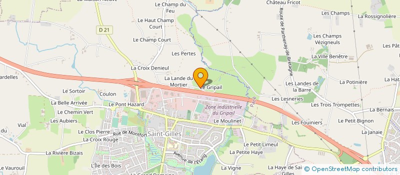 localisation de l'entreprise MONSIEUR ERIC MILON à SAINT-GILLES
